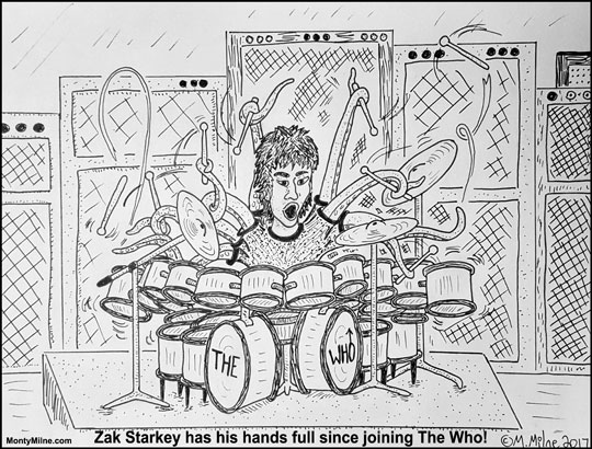 Zak Starkey of The Who Cartoon